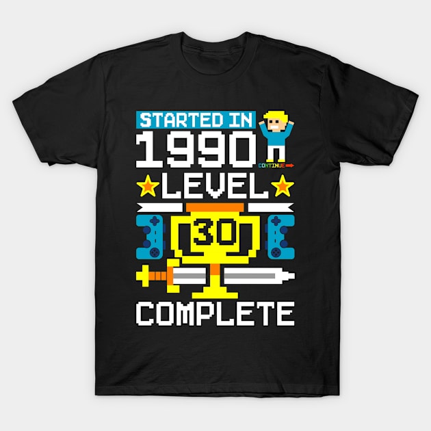 30th birthday gamer retro gaming gift T-Shirt by QQdesigns